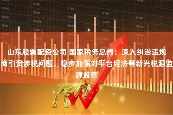 山东股票配资公司 国家税务总局：深入纠治违规招商引资涉税问题，稳步加强对平台经济等新兴税源监管